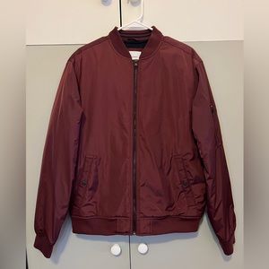 Old Navy Burgundy Bomber Jacket